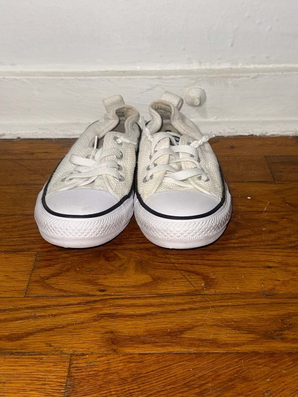 Converse Chuck Taylor All Star Shoreline Slip On Sneakers White Womens US 6
